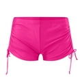 thumbnail image 3 of Glisme Swimsuits For Women Swimwear Bottoms Plus Size High Waist Bikini Bottoms Swim Briefs Beach Shorts Ruched High Cut Full Coverage Swim Bottom Pink Bathing Suits For Swimming Pool, 3 of 3