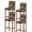 Multicolor, variant on Brown Teal Geometric Bar Stool Covers Set of 6, Retro Modern Plaid Abstract Art Stretch Washable Bar Chair Covers with Backs, Removable Pub Counter Height Chair Cover for Kitchen Dining Room Cafe