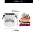 thumbnail image 3 of TXCENY Laundry Baskets,Cotton Fabric Laundry Hamper,Collapsible Storage Baskets Home organizer Bin for Baby Nursery,Toys(Baby hamper), 3 of 6
