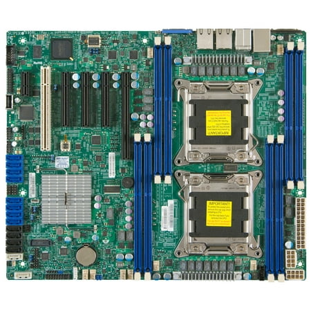 Supermicro X9DRL-3F Server Motherboard - Intel C606 Chipset - Socket R LGA-2011 - Retail Pack - ATX - 2 x Processor Support - 256 GB DDR3 SDRAM Maximum RAM - Serial ATA/600, Serial ATA/300, 6Gb/s (Best Ram For X370 Motherboard)