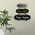 thumbnail image 3 of Signs ByLITA Designer Family is Everything Durable ABS Plastic Laser Engraved Easy Installation Elegant Design Sign (Black Gold) - Medium, 3 of 8