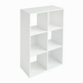 thumbnail image 6 of Mainstays 6 Cube Storage Organizer, White, 6 of 12