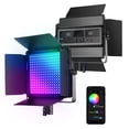 thumbnail image 1 of Panel de luz de vídeo LED RGB Neewer RGB1200 60W 2000Lux, 1 of 9