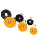thumbnail image 3 of Pie de soporte de metal ajustable, resistente y sólido de color naranja, a prueba de golpes, pie fijo, pie para mesa de café, pie nivelador, 3 of 4