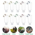 thumbnail image 2 of Porte-clés en Plastique Transparent de Voyage Bouteilles Étanches Contenants Vides Bouchon Rabattable 10 Pcs, 2 of 6