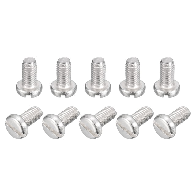 Tornillos de Máquina Unique Bargains 304 Inoxidable 50uds M3x6mm Ranurada