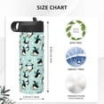 thumbnail image 4 of Sikiie Winter Skiing Penguin Print 18OZ Insulated Straw Cup, Portable Leak-proof Sports Water Bottle, Stainless Steel Water Cup Suitable for Home and Outdoor, 4 of 8