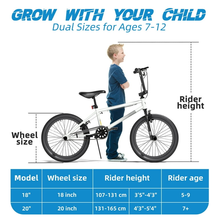 XJD Freestyle BMX Bike for Teen Beginner 8-12 Years Old Kids,20