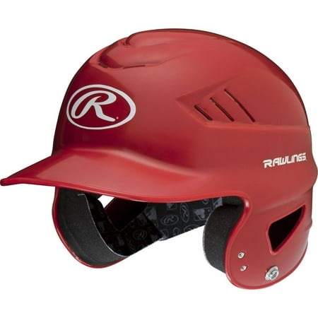 Rawlings Coolflo Molded Baseball Batting Helmet, Red