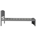 thumbnail image 6 of Harper & Bright Designs Twin Bed Frame Wood Platform Bed with Headboard Footboard and Wood Slat Support Gray, 6 of 8