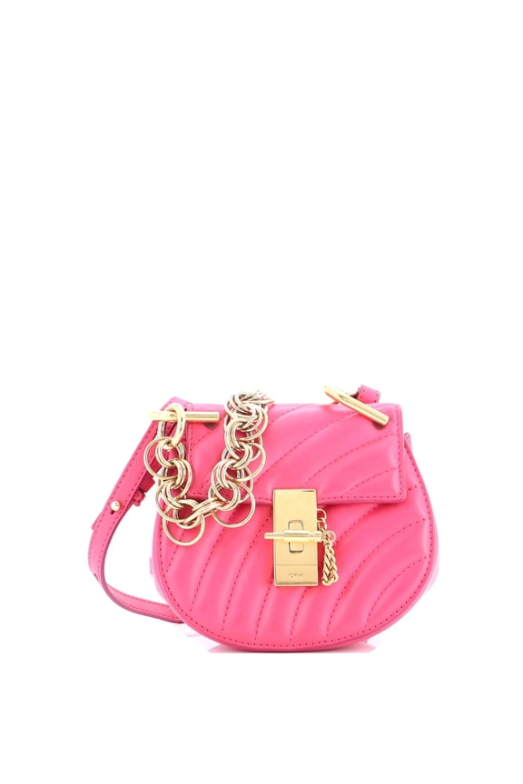 Pre-Owned Drew Bijou Crossbody Bag Quilted Leather Nano By Rebag