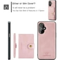 thumbnail image 2 of OnePlus Nord N30 5G 2023 PU Leather Wallet Case, Pink (Cellular Phone Case), 5 Card Slots, Magnetic Back Card Pockets, Shockproof Protective Cover, Detachable, Wireless Charging Compatible, 2 of 14