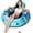 Large Cyan, variant on Inflatable River Tube Float - Heavy Duty River Float Pool Floats Lake Premium Water Tubes for Floating Recreational River Raft Lounge Floaties with 2 Cup Holders for Adult