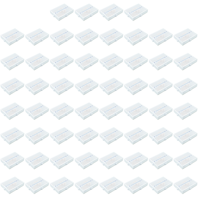 SYB-170 Mini Breadboard 35x47mm Placa pruebas sin soldadura para kit bricolaje () Blanco