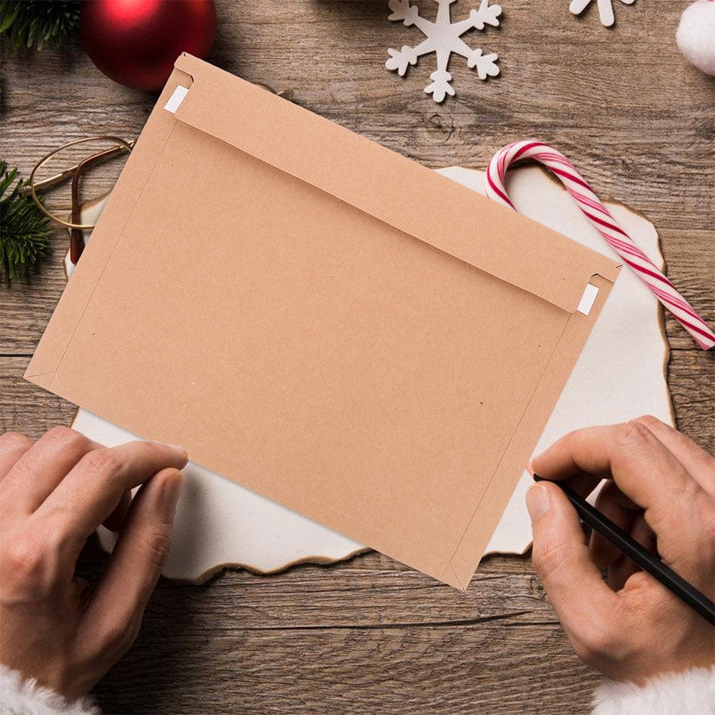 HEATSHAKING 25Pcs Brown Rigid Mailing Envelopes with Tear p for Secure Shipping