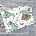 thumbnail image 4 of Cauagu Dish Drying Mat,24*18 inch Absorbent Dish Drainer Kitchen Counter,Dish Drying Pad for Countertops,Sinks,Draining Racks( Music Lover Dinosaur), 4 of 8