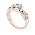 thumbnail image 2 of 1/2 Carat T.W. Diamond 10kt Rose Gold Two-Stone Bypass Band, 2 of 5