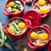 Staub Ceramic 3-pc Mini Round Cocotte Set - Cherry