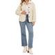 thumbnail image 2 of CHAQUETA DE PIEL SINTÉTICA INSPIRADA EN CHIC para Mujer con Cuello de Peter Pan y Botones, Abrigo Cálido y Esponjoso, Talla XS Beige, 2 of 6