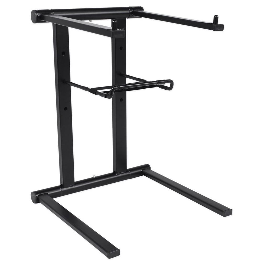 ProX TLPS600 Lightweight Folding DJ Laptop Stand With Extra Shelf