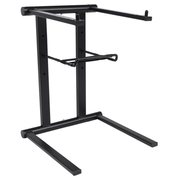 ProX TLPS600 Lightweight Folding DJ Laptop Stand With Extra Shelf