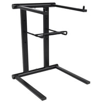 ProX T-LPS600 Foldable and Portable DJ Laptop Stand with Adjustable Shelf, Black