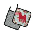 thumbnail image 2 of Caroline's Treasures BB1067-RS-BU-PTHD Shiba Inu Shabby Chic Blue Roses Pair of Pot Holders , 7.5HX7.5W, multicolor, 2 of 3