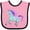 Pink and Black, variant on Inktastic Crystal Unicorn Boys or Girls Baby Bib