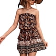 thumbnail image 1 of Vestido corto con estampado floral Nikou negro S, 1 of 5