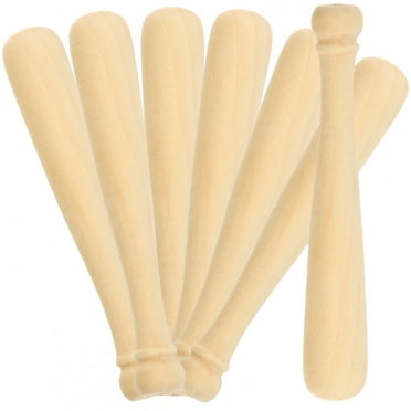 20 Pcs Mini Baseball Bat Toy Child Unfinished Graffiti Lotus Tree