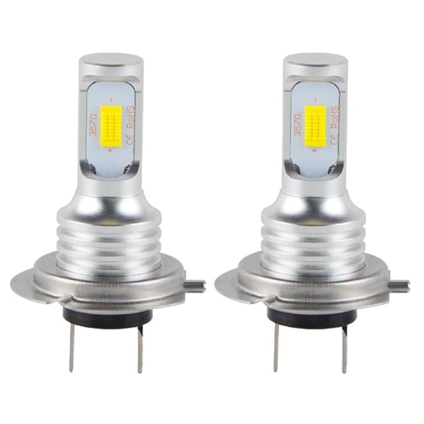 2 uds bombillas LED H7-3570 80W 1500LM 6000K para faro/luz antiniebla/conducción