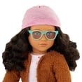 thumbnail image 3 of Our Generation Lisandra Rolling Luggage 18" Travel Doll, Blue Eyes, Brown Hair Huggable (10-Piece), 3 of 5
