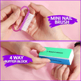 thumbnail image 4 of Nail Buffers and Files,CIICII Manicure Tools Kit with 3Pcs File, Buffer, 4 Step Buffing Block, 3Pcs Cuticle Clipper & Pusher, and Nail Brush, Complete Nail Kit with Buffer for Salon Nail Art, 4 of 7