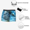 thumbnail image 3 of Kdxio Men's Boxer Briefs with Cracked Earth Head Tree Print - Comfortable and Breathable Underwear for Everyday Wear, 3 of 5