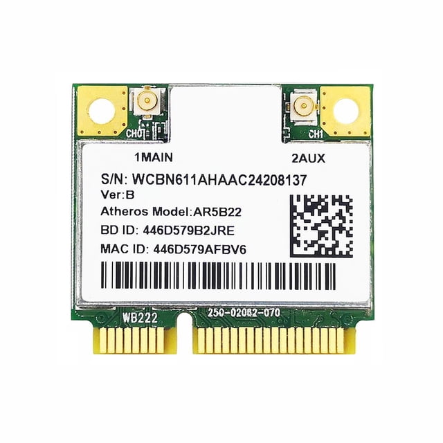 Tarjeta Wifi Inalámbrica Ar5B22 300Mbps Alta Velocidad Bluetooth 4.0 Transmisión Rápida Tarjeta De Red De Juego De Frecuencia Dual Universal Para Computadora Portátil Minnieouse EL011724-00