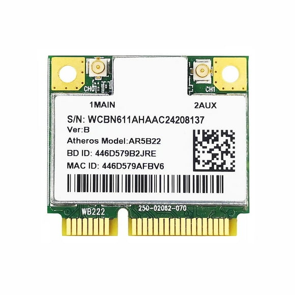 Tarjeta Wifi Inalámbrica Ar5B22 300Mbps Alta Velocidad Bluetooth 4.0 Transmisión Rápida Tarjeta De Red De Juego De Frecuencia Dual Universal Para Computadora Portátil Scienceny EL011724-00
