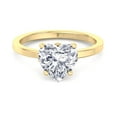 thumbnail image 2 of Hialeah - Moissanite Heart Shape Lab Diamond Solitaire Engagement Ring, 2 of 3