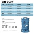 thumbnail image 6 of Pofeuu Sharks on White Blue Striped Print Men's Muscle T-Shirt, Sleeveless, Muscle Tank, Classic Muscle Tee Top For Men Casual Sleeveless Muscle T-Shirt Trendy Clothes-XX-Large, 6 of 7