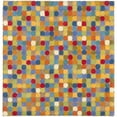 thumbnail image 6 of SAFAVIEH Soho Fortuna Polka Dots Wool Area Rug, Multi, 8' x 8' Square, 6 of 9
