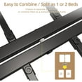 thumbnail image 6 of OUTOP King Size All-Metal Platform Bed Frame Strong Steel Bed Mattress Base Without Springs Large Storage Space Easy To Assemble Non-Vibration And Noise-Free Black, 6 of 6