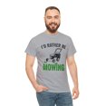 thumbnail image 5 of I'd Rather Be Mowing Shirt, Funny Lawn Mower Tee, Gift For Dad - ID: 514, 5 of 7