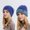 Blue, variant on Dyfzdhu Knitted Hats for Men Women Neutral Solid Color Warm Couples Can Be Worn On Both Sides Winter Gray