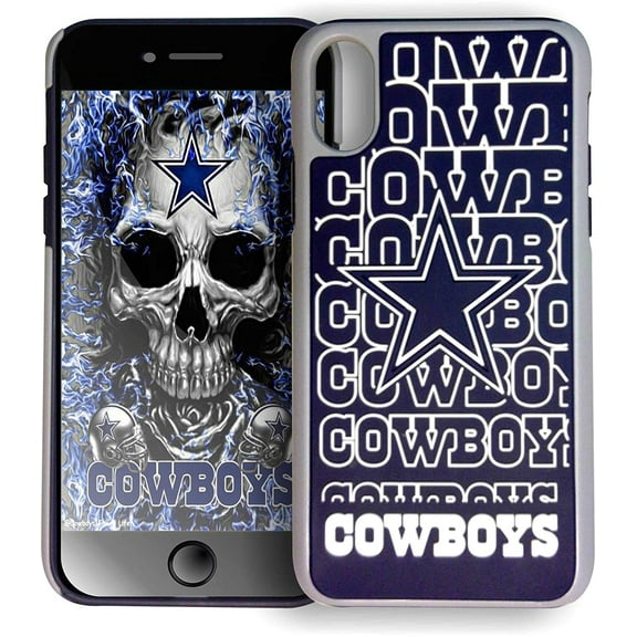 FOCO NFL Dallas Cowboys Hybrid Repeat Case for iPhone X & XS (5.8")