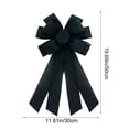 thumbnail image 3 of Handmade Oversized Bow Decoration, Imitation Linen Solid Color Ribbon Pendant for Party Wedding Holiday, Hanging Ornament for Door Wall Tree Home Decor, 3 of 5