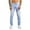 Light Blue, variant on KONDYS Men Pants Slim Fit Stretch Jeans Ripped Skinny Jeans For Men Distressed Straight Leg Fashion Comfort Flex Waist Pants Trousers Classic Bottoms