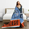 thumbnail image 4 of Chicago Flannel Throw Blanket ，Football Style Pride Paint Travel Blanket Gifts for Men Women Boy Decor Sofa Bed 60"x80", 4 of 6