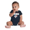 thumbnail image 6 of Dominican Republic Home Plate Base Romper Boys or Girls Infant Baby Brisco Brands NB, 6 of 6