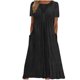 thumbnail image 2 of DPTALR Vestido sin mangas con cuello en V y bolsillo de color sólido sexy para mujer,Black,S, 2 of 6