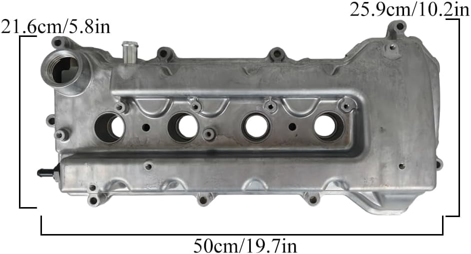 ZZE122 Valve Cover with Gasket 11201-22060 Replacement for Toyota 1.8L GAS 2000-2005 MR2 Spyder 2000-2006 Corolla 2000-2005 Celica 2003-2008 Matrix 1120122060