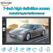 Polarlander Car Radio Stereo double DIN 7" Audio Receiver Touch Screen Bluetooth FM, MP5 Player USB/SD/AUX Hands Free Calling